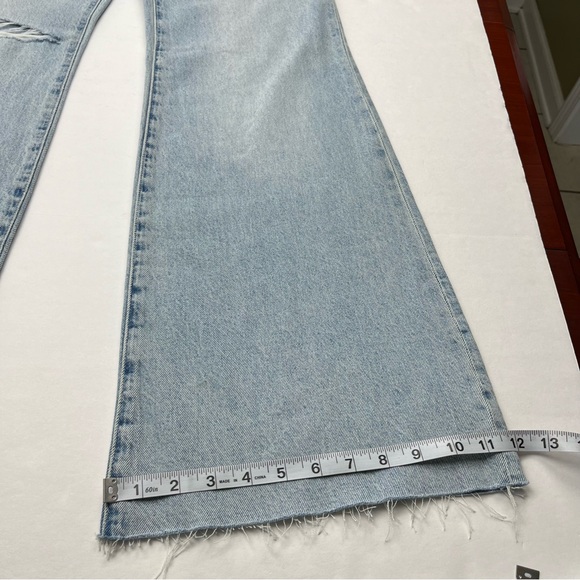 NWT Madewell Baggy Flare size 27 Light Wash Blue Denim Jean High Rise - Picture 12 of 14